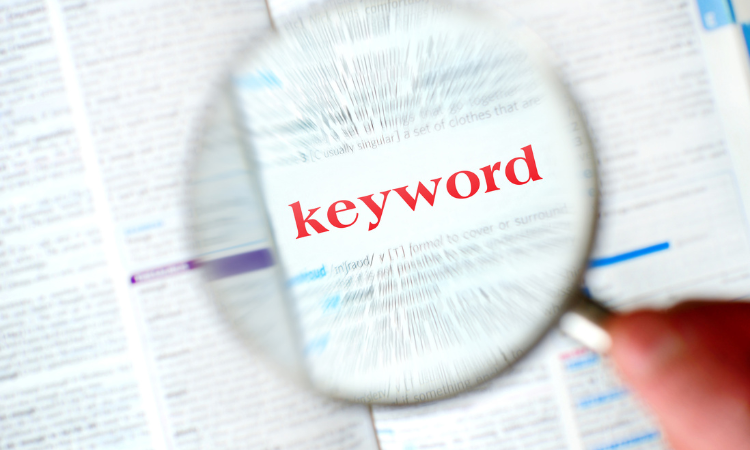 Add relevant keywords and hashtags: