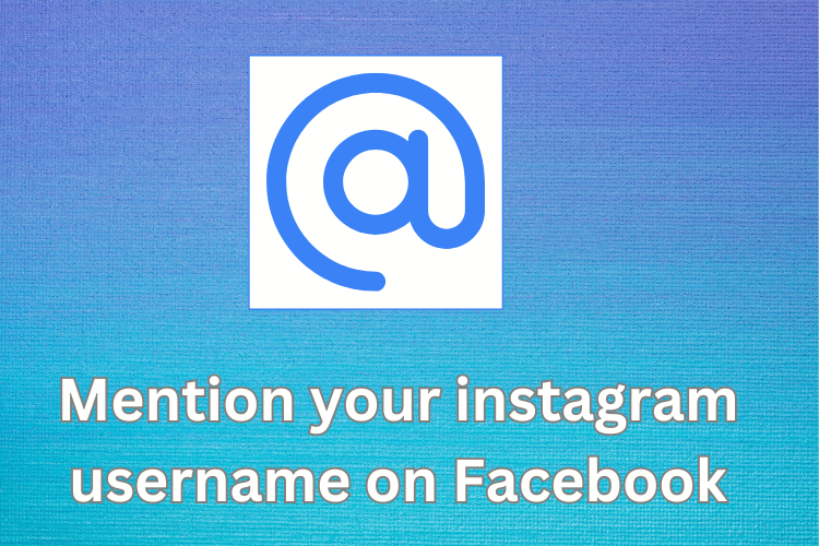 Mention your instagram username on Facebook: 