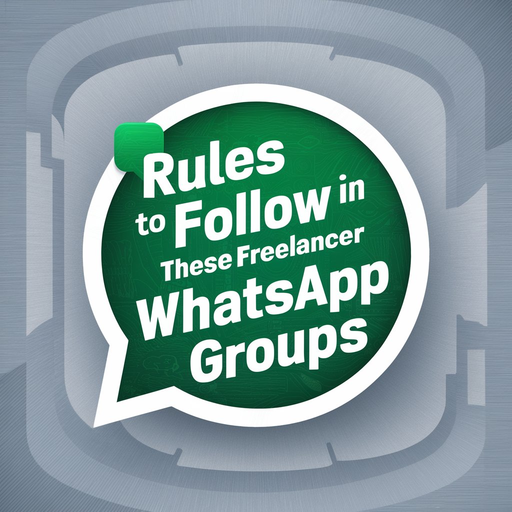 Rules to Follow in these Freelancer WhatsApp Groups