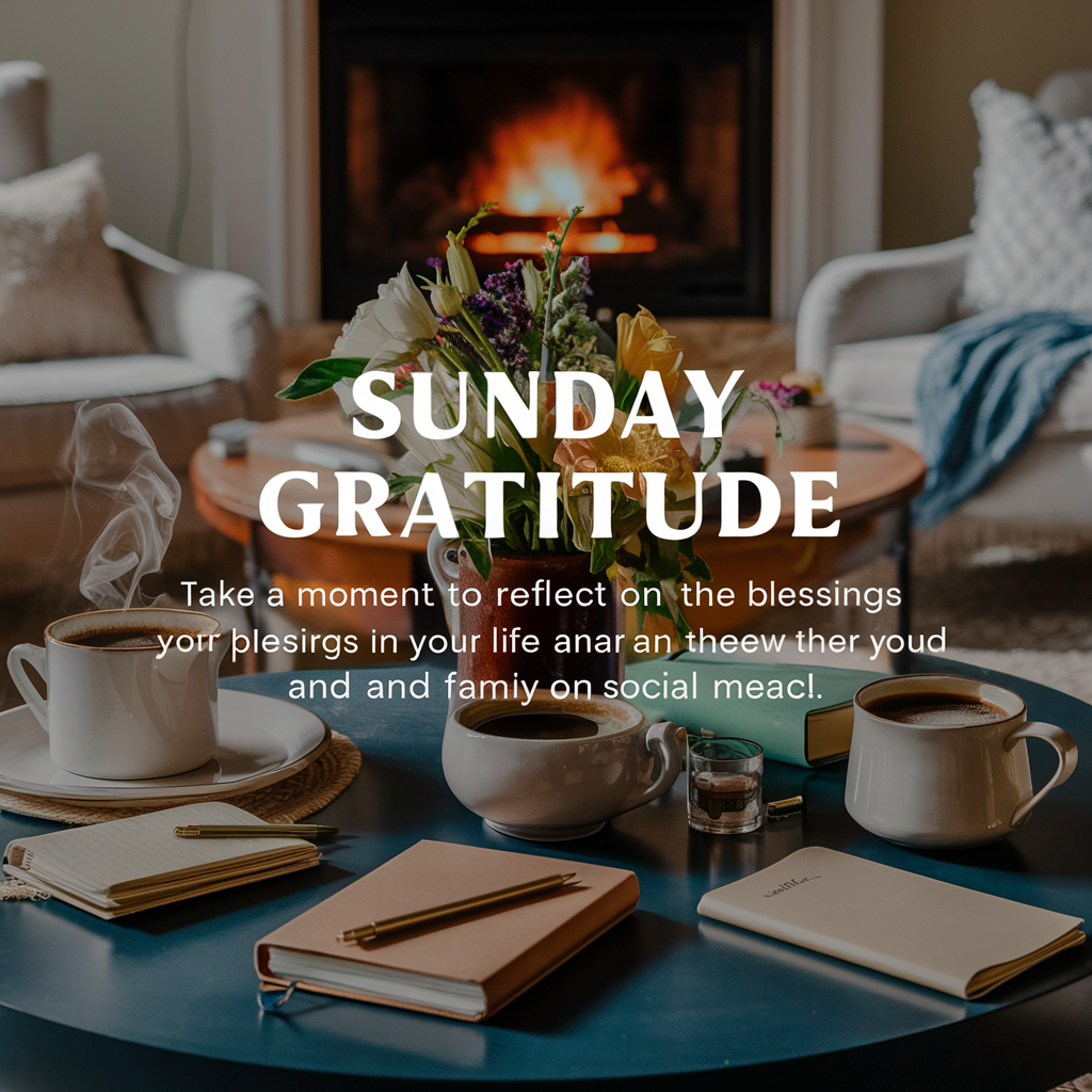 Sunday Gratitude post idea