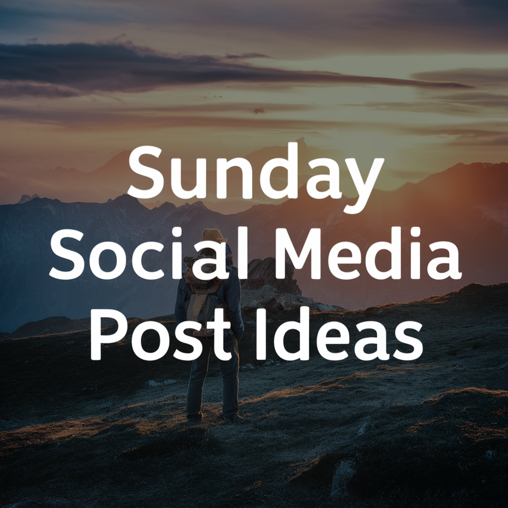 Sunday Social Media Post Ideas creative