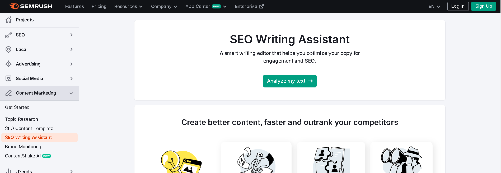 SEMrush Writing Assistant